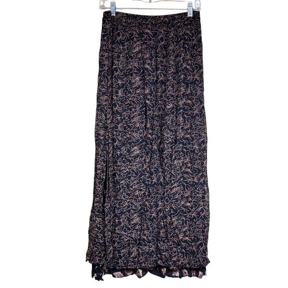 Chico's reversible maxi skirt, bohemian, travel, artsy, versatile, festival - Picture 2 of 5